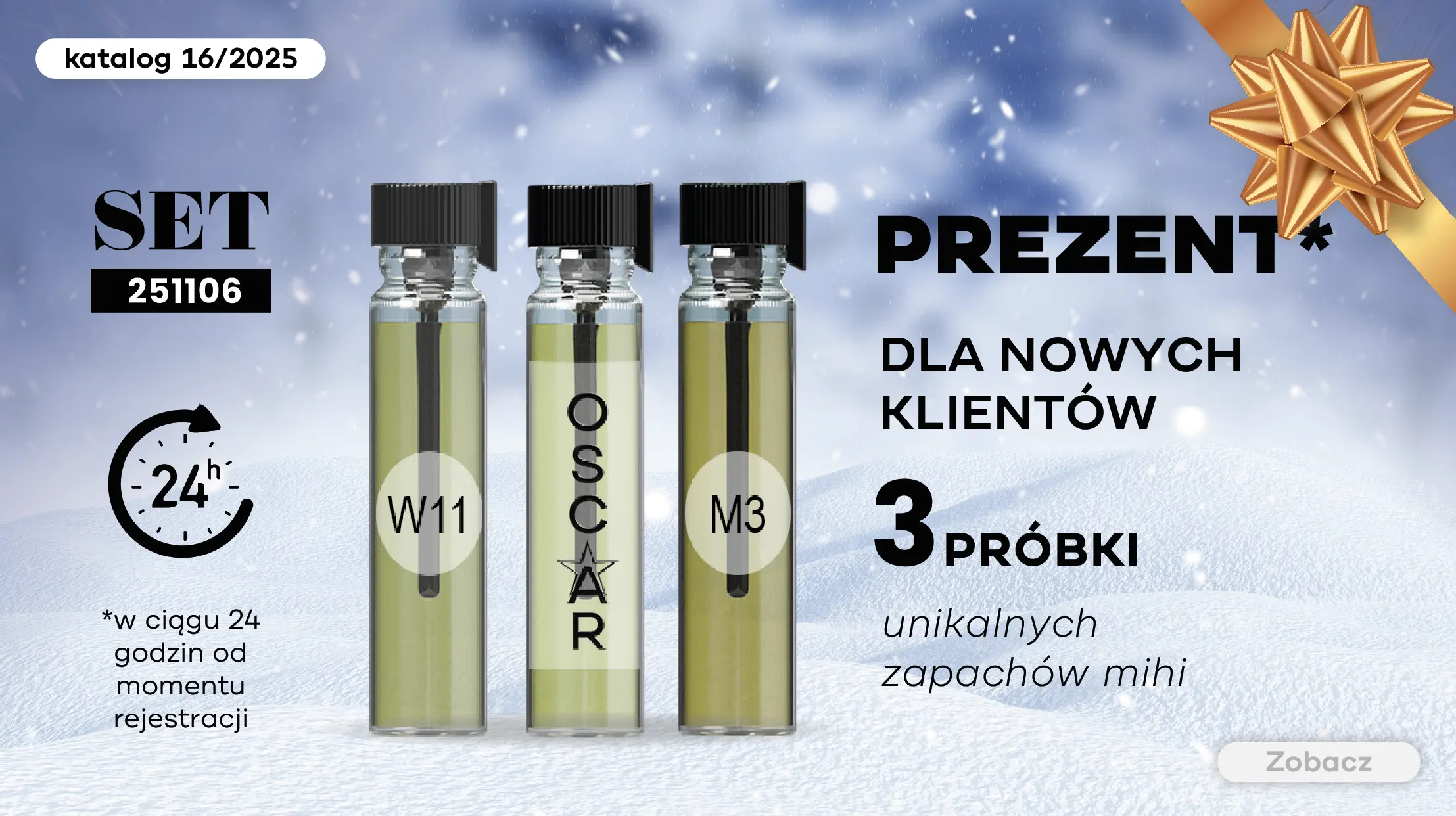 Super Bonus dla Nowych Klientów w okresie 16/2025! Testery 3 ekskluzywnych zapachów mihi!