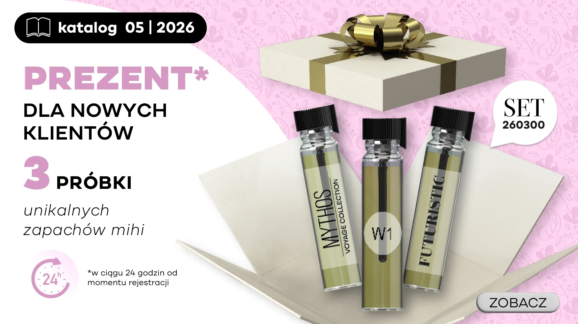 Super Bonus dla Nowych Klientów w okresie! Testery 3 ekskluzywnych zapachów mihi!