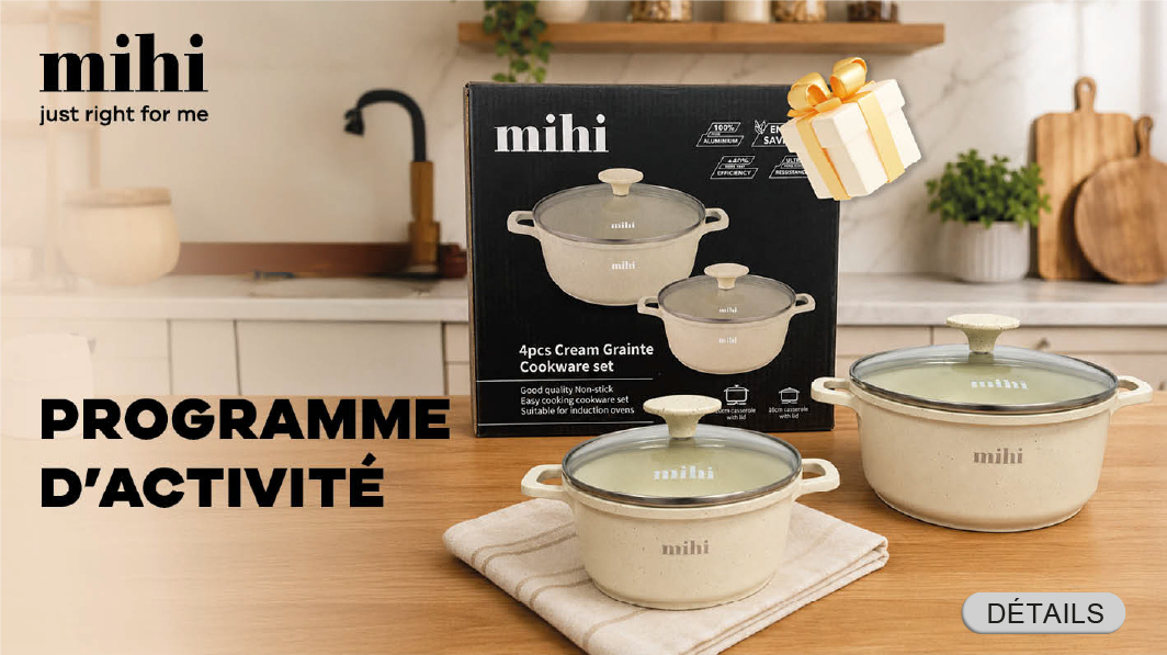 Programme d’activité - Participez au programme d’activité et recevez un ensemble de casseroles en cadeau