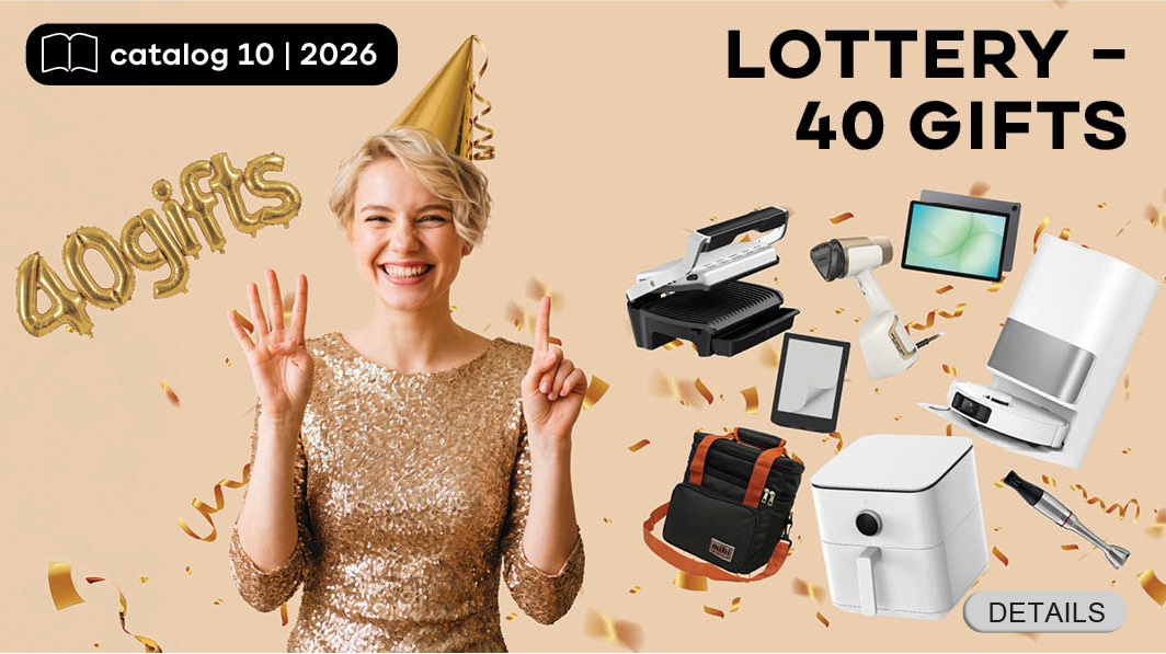 Every order of 50€ or more (catalog price) is automatically entered into the prize draw