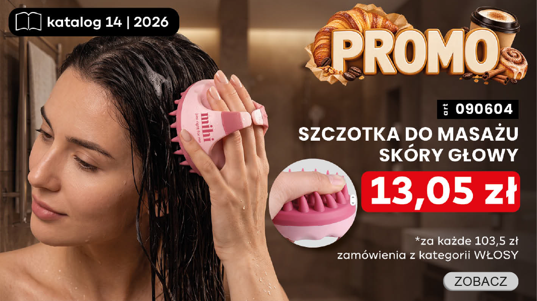 Odbierz szczotkę do masażu skóry głowy Scalp Care w wyjątkowej cenie 13,05zł za każde 103,5zł zamówienia z kategorii WŁOSY
