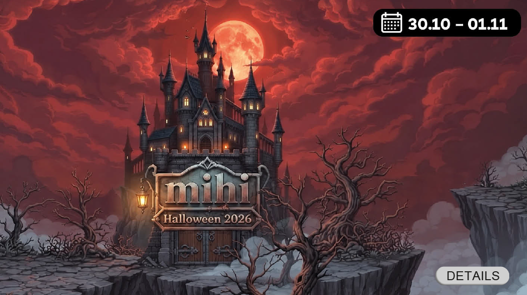 From 30.10 until the end of 01.11, visit mihi.care, take on the vampire’s challenge and collect relics for a chance to win prizes!