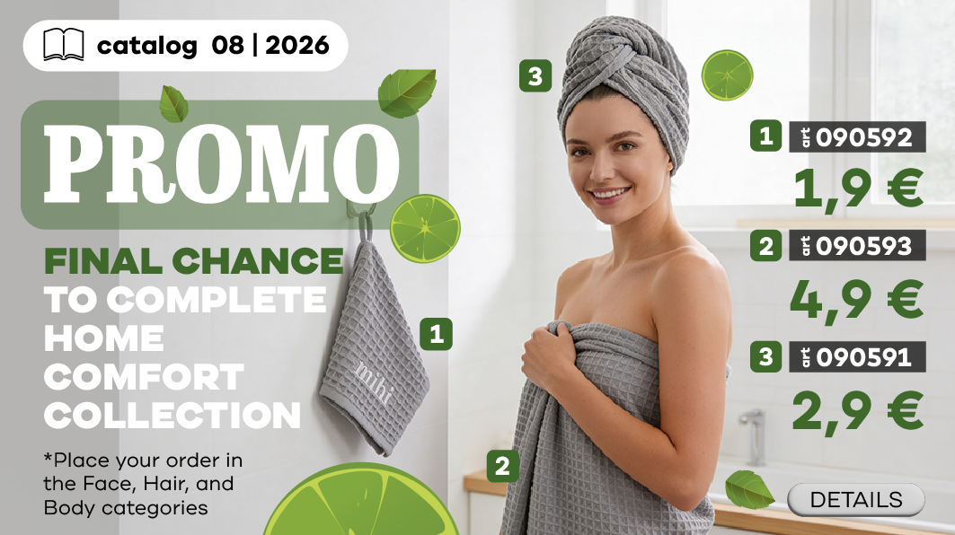 FINAL CHANCE TO COMPLETE HOME COMFORT COLLECTION. Place your order in the Face, Hair, and Body categories