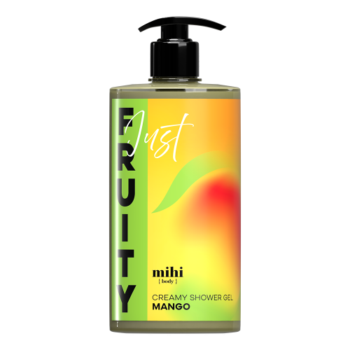 020625 Just Fruity. Krémový sprchový gel Mango *Dávkovač s pumpičkou 090104 se prodává samostatně