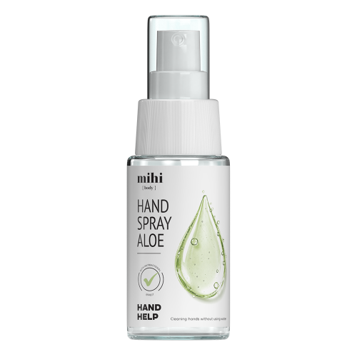020205 Hand Help. Spray de mãos Aloé com efeito antibacteriano. Сleaning hands without using water
