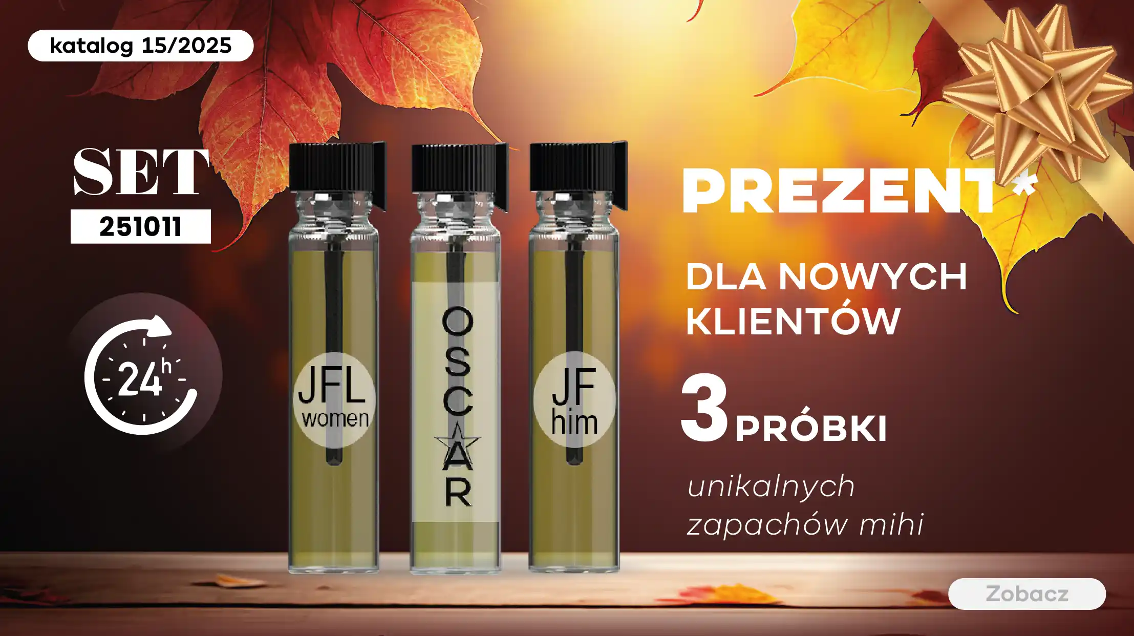 Super Bonus dla Nowych Klientów w okresie 15/2025! Testery 3 ekskluzywnych zapachów mihi!