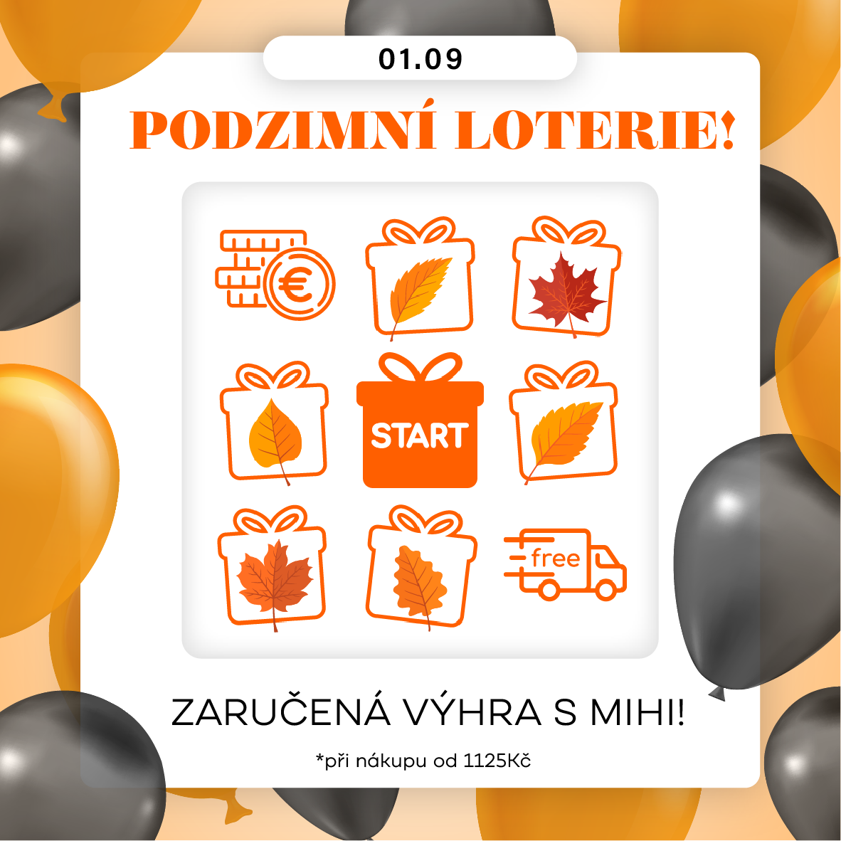 🍁 PODZIMNÍ LOTERIE – VÝHRA PRO VŠECHNY! 🍁