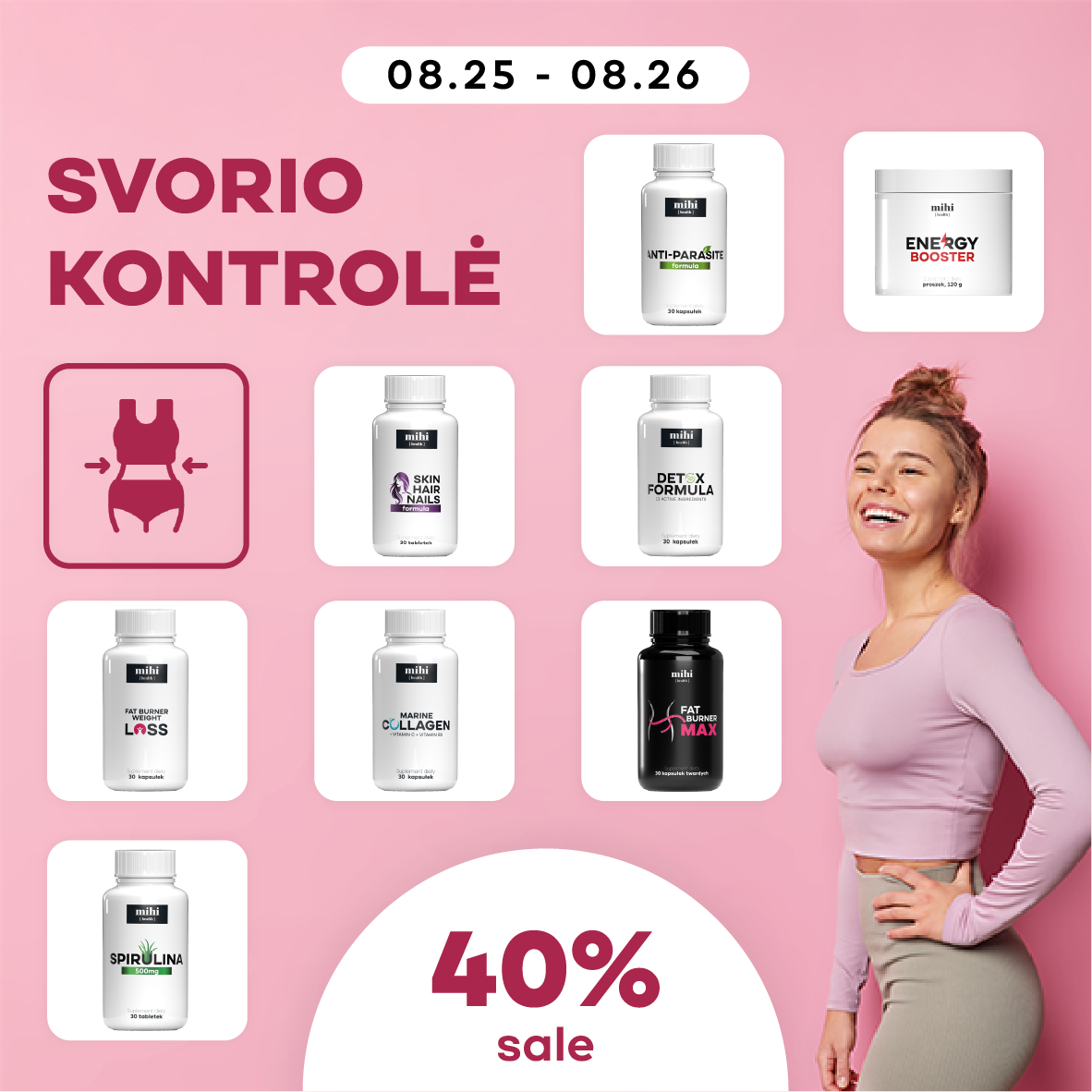 KŪNO SVORIO KONTROLĖ – NUOLAIDOS!