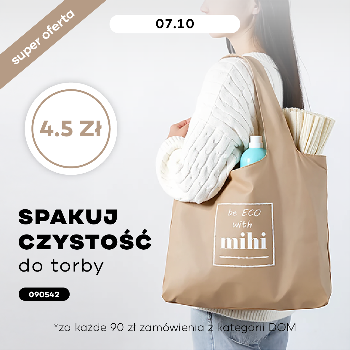Spakuj czystość do torby