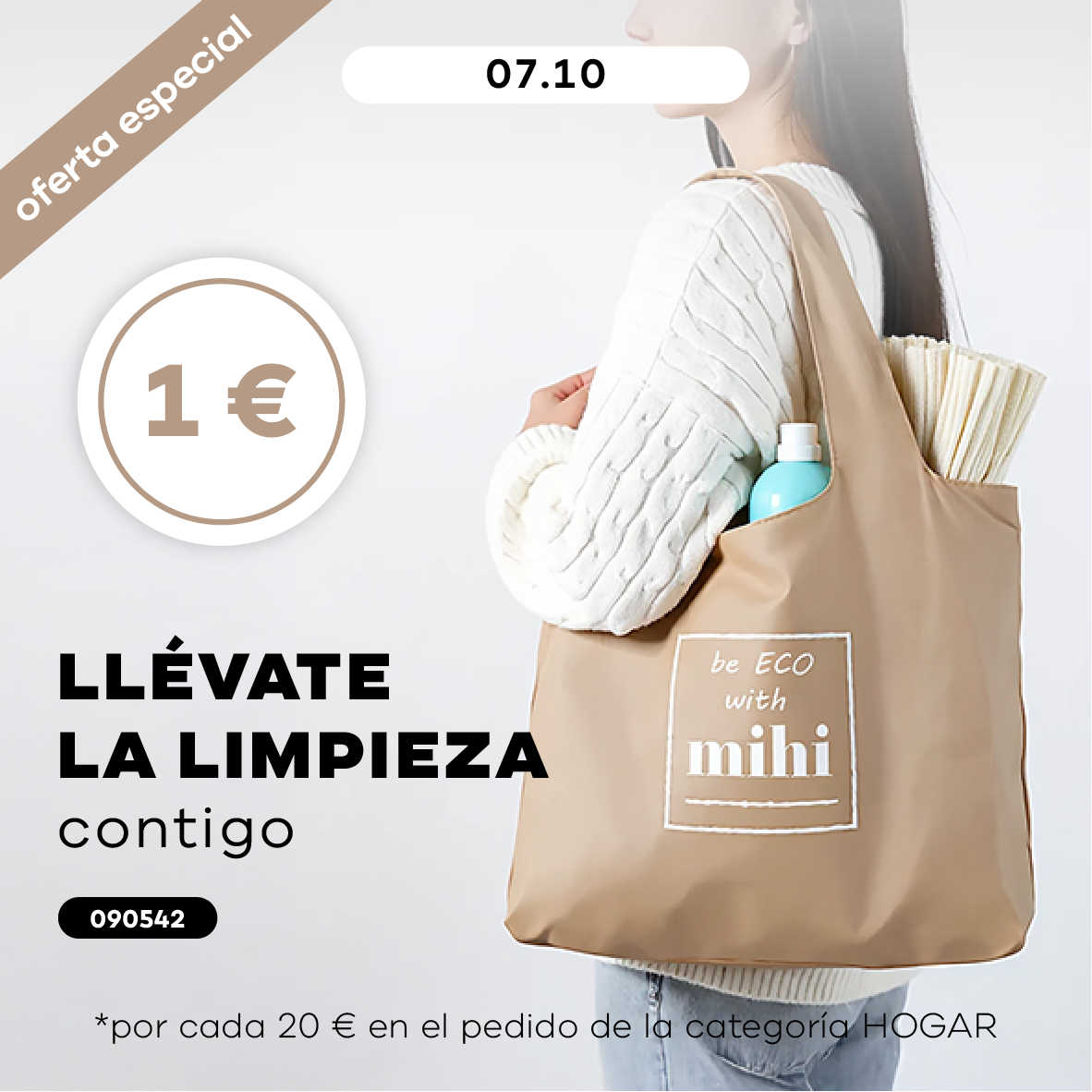 Introducir la limpieza en la bolsa