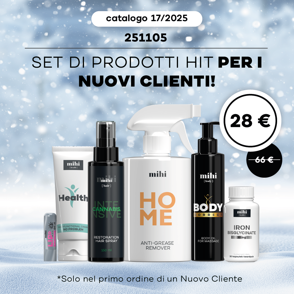 Set per il Nuovo Cliente nel periodo 17/2025!