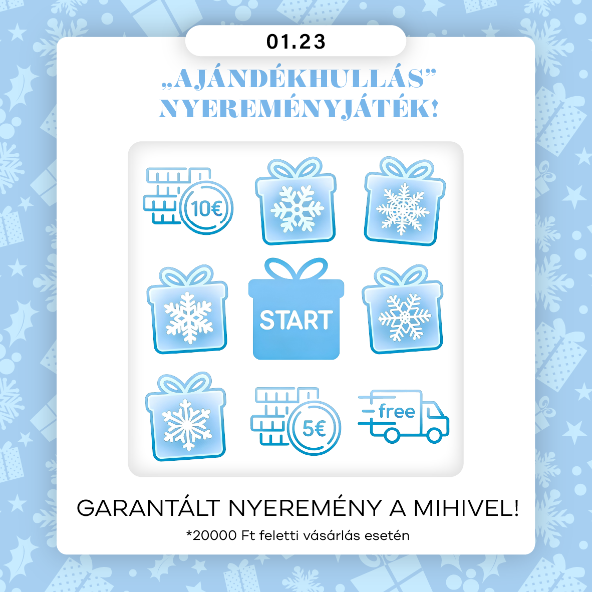 „Ajándékhullás” nyereményjáték