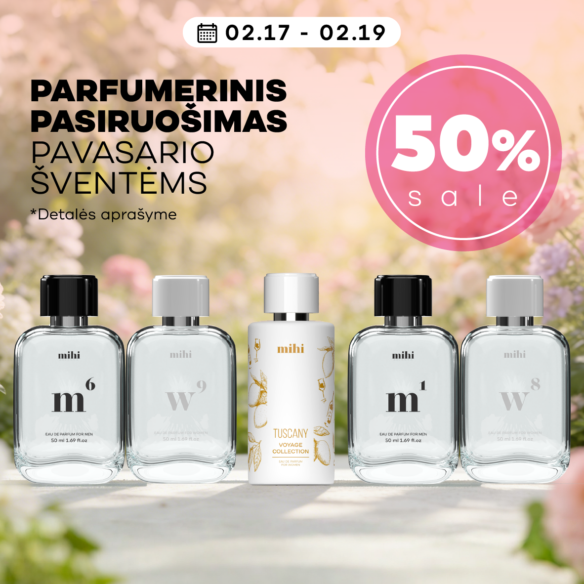 Parfumerinis pasiruošimas pavasario šventėms